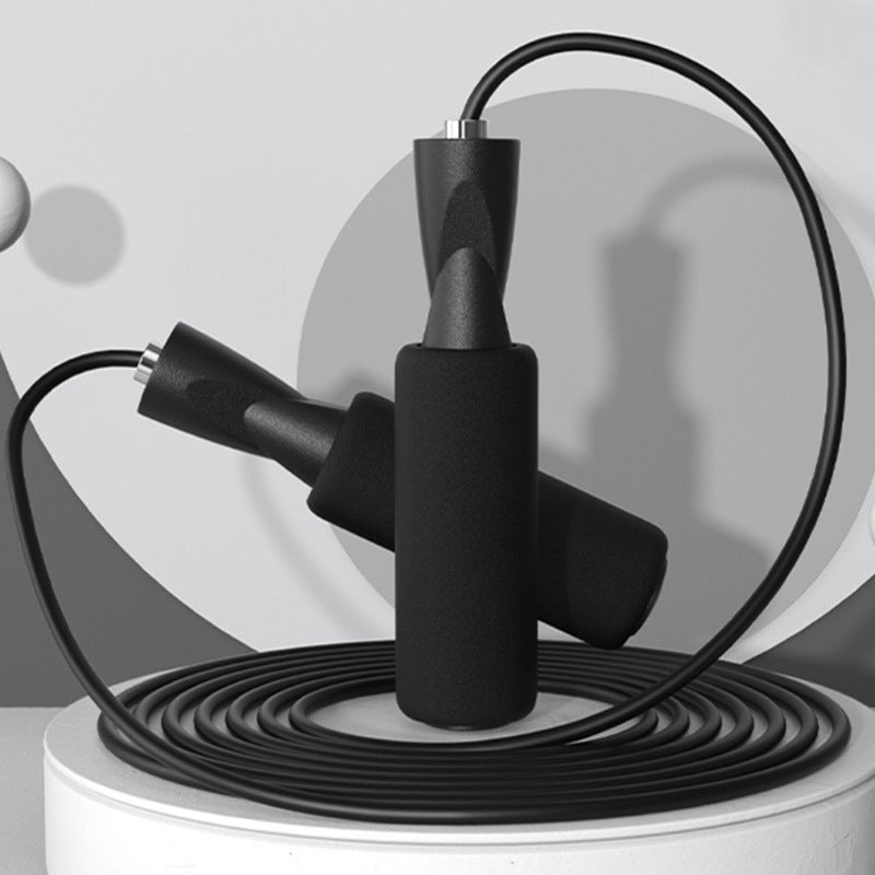 Adjustable Bearing Skipping Rope with Sweat-Absorbing Sleeves