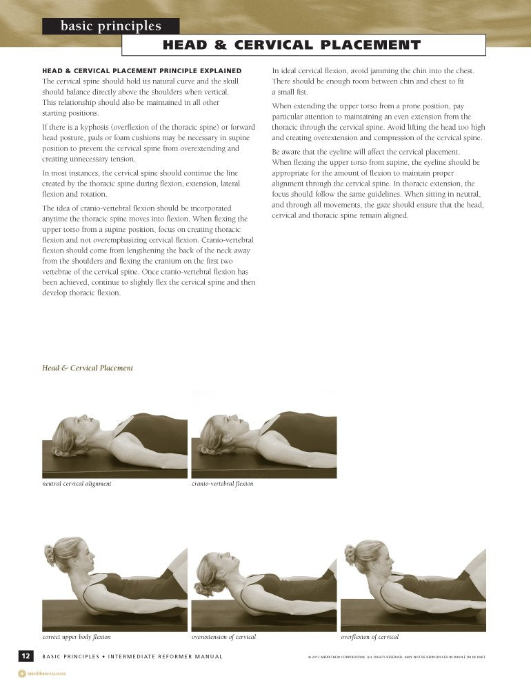 Merrithew Intermediate Reformer Manual - 2nd Edition