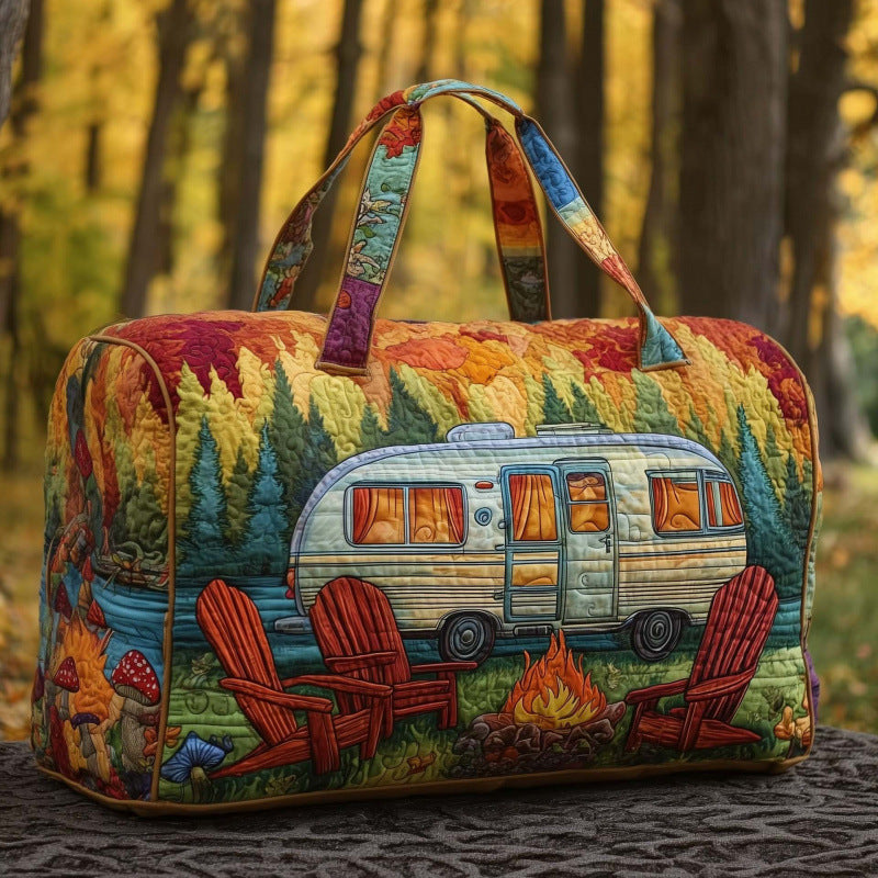 Portable Printed Travel Bag Multifunctional Sports Fitness Bag