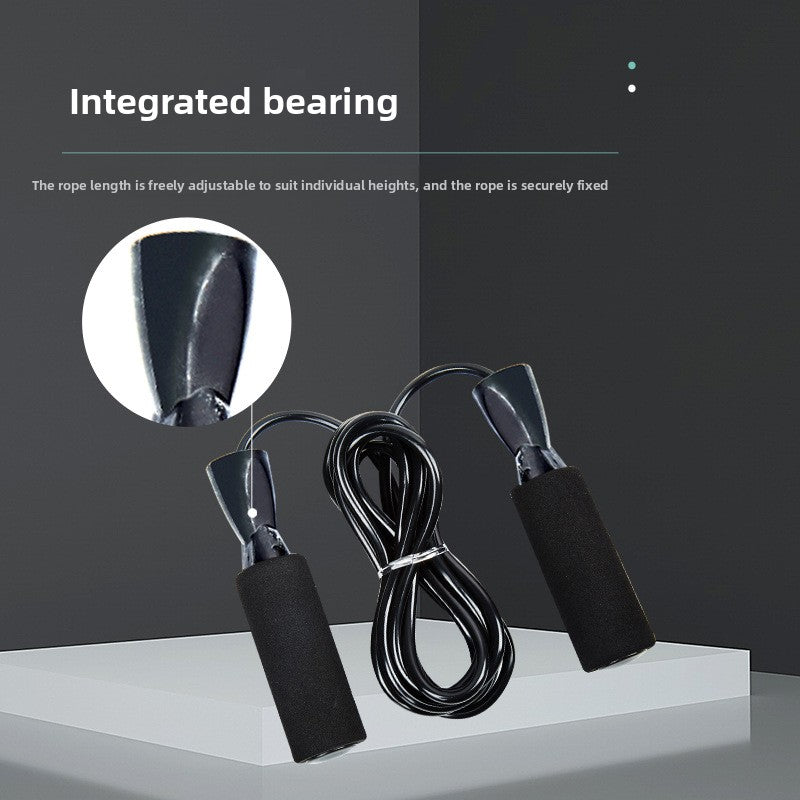 Adjustable Bearing Skipping Rope with Sweat-Absorbing Sleeves