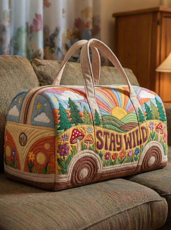 Quilted Sports Fitness Travel Bag
