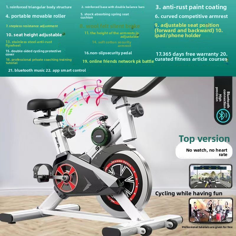 Home Exercise Stationary Bike with Smart Features